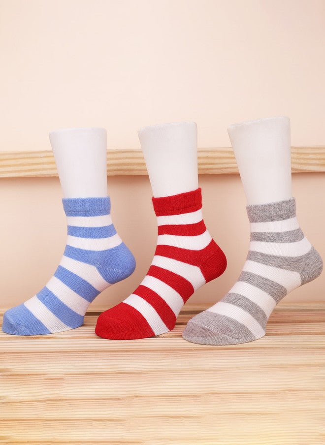 FOOTPRINTS FOOTPRINT 6 Pairs Infant Kids Patterned Ankle-Length Organic Cotton Socks - Image 2